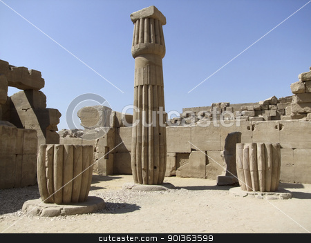 To use this stock image in your creative project, please select the size you need over to the right and click the "Add to Cart" button.
Your downloaded image will come with the Cutcaster watermark removed so don’t worry about the watermark you see on this page. stone column around Precinct of Amun-Re stock photo, scenery around Precinct of Amun-Re in Egypt with decorative column and various stone remains in sunny ambiance by prill