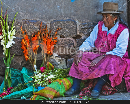 To use this stock image in your creative project, please select the size you need over to the right and click the "Add to Cart" button.
Your downloaded image will come with the Cutcaster watermark removed so don’t worry about the watermark you see on this page. Peruvian woman stock photo, Cusco , Peru - May 27 : Peruvian woman in a market in Cusco Peru , May 27 2011 by Kobby Dagan