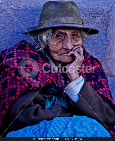 To use this stock image in your creative project, please select the size you need over to the right and click the "Add to Cart" button.
Your downloaded image will come with the Cutcaster watermark removed so don’t worry about the watermark you see on this page. Peruvian woman stock photo, Cusco , Peru - May 27 : Portrait of Peruvian woman in Cusco Peru , May 27 2011 by Kobby Dagan