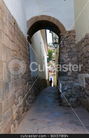 To use this stock image in your creative project, please select the size you need over to the right and click the "Add to Cart" button.
Your downloaded image will come with the Cutcaster watermark removed so don’t worry about the watermark you see on this page. Cusco stock photo, Old narrow street in the center of Cusco Peru by Kobby Dagan