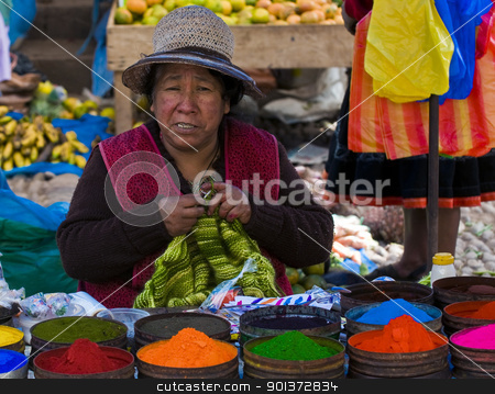 To use this stock image in your creative project, please select the size you need over to the right and click the "Add to Cart" button.
Your downloaded image will come with the Cutcaster watermark removed so don’t worry about the watermark you see on this page. Peruvian woman stock photo, Cusco , Peru - May 27 : Peruvian woman in a market in Cusco Peru , May 27 2011 by Kobby Dagan