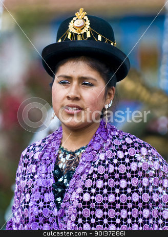 To use this stock image in your creative project, please select the size you need over to the right and click the "Add to Cart" button.
Your downloaded image will come with the Cutcaster watermark removed so don’t worry about the watermark you see on this page. Peruvian dancer stock photo, Cusco , Peru - May 25 : Portrait of Peruvian dancer with traditional clothes dancing in street in Cusco Peru on May 25 2011 by Kobby Dagan