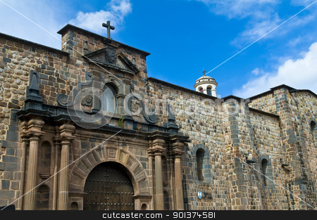 To use this stock image in your creative project, please select the size you need over to the right and click the "Add to Cart" button.
Your downloaded image will come with the Cutcaster watermark removed so don’t worry about the watermark you see on this page. Cusco church of Santo Domingo stock photo, The