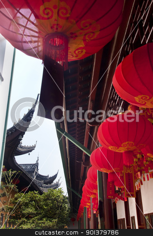 To use this stock image in your creative project, please select the size you need over to the right and click the "Add to Cart" button.
Your downloaded image will come with the Cutcaster watermark removed so don’t worry about the watermark you see on this page. Red Lanterns Jade Buddha Temple Jufo Si Shanghai China stock photo, Red Lanterns Jade Buddha Temple Jufo Si Shanghai China Most famous buddhist temple in Shanghai by William Perry