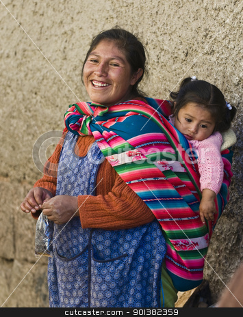 To use this stock image in your creative project, please select the size you need over to the right and click the "Add to Cart" button.
Your downloaded image will come with the Cutcaster watermark removed so don’t worry about the watermark you see on this page. Peruvian mother stock photo, Cusco , Peru - May 28 2011 : Peruvian woman with here child in a market in Cusco Peru by Kobby Dagan