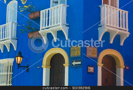 To use this stock image in your creative project, please select the size you need over to the right and click the "Add to Cart" button.
Your downloaded image will come with the Cutcaster watermark removed so don’t worry about the watermark you see on this page. Cartagena de Indias stock photo, The architecture of