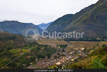 To use this stock image in your creative project, please select the size you need over to the right and click the "Add to Cart" button.
Your downloaded image will come with the Cutcaster watermark removed so don’t worry about the watermark you see on this page. The Sacred valley stock photo, view of the Sacred valley in the Peruvian Andes by Kobby Dagan