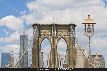 To use this stock image in your creative project, please select the size you need over to the right and click the "Add to Cart" button.
Your downloaded image will come with the Cutcaster watermark removed so don’t worry about the watermark you see on this page. Brooklyn bridge stock photo, Architctural details of the Brooklyn bridge in New York city by Kobby Dagan