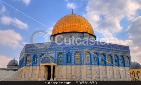 To use this stock image in your creative project, please select the size you need over to the right and click the "Add to Cart" button.
Your downloaded image will come with the Cutcaster watermark removed so don’t worry about the watermark you see on this page. Dome of the rock stock photo, Dome of the rock in the old city of jerusalem , Israel by Kobby Dagan