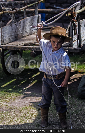 To use this stock image in your creative project, please select the size you need over to the right and click the "Add to Cart" button.
Your downloaded image will come with the Cutcaster watermark removed so don’t worry about the watermark you see on this page. Gaucho festival stock photo, TACUAREMBO, URUGUAY - MAR 5 : Participant in the annual festival