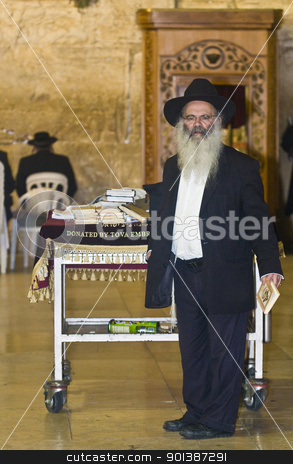 To use this stock image in your creative project, please select the size you need over to the right and click the "Add to Cart" button.
Your downloaded image will come with the Cutcaster watermark removed so don’t worry about the watermark you see on this page. Selichot stock photo, JERUSALEM - SEP 26 : Jewish man prays during the penitential prayers the