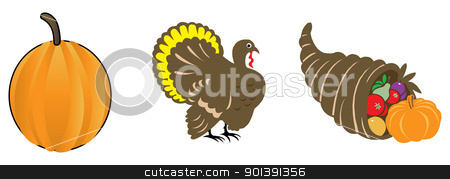 To use this stock image in your creative project, please select the size you need over to the right and click the "Add to Cart" button.
Your downloaded image will come with the Cutcaster watermark removed so don’t worry about the watermark you see on this page. Thanksgiving Icons 2 stock vector clipart, Vector Illustration. Set of three Holiday Icons. Thanksgiving Icons 2. by Basheera Hassanali