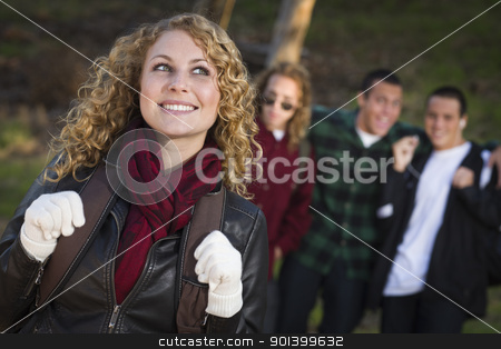 To use this stock image in your creative project, please select the size you need over to the right and click the "Add to Cart" button.
Your downloaded image will come with the Cutcaster watermark removed so don’t worry about the watermark you see on this page. Pretty Young Teen Girl with Boys Behind Admiring Her stock photo, Pretty Young Teen Girl with Three Boys Behind Admiring Her.
by Andy Dean
