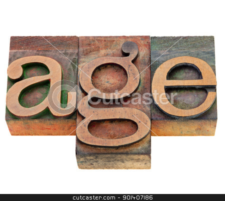 To use this stock image in your creative project, please select the size you need over to the right and click the "Add to Cart" button.
Your downloaded image will come with the Cutcaster watermark removed so don’t worry about the watermark you see on this page. age word in letterpress type stock photo, age - isolated word in vintage wood letterpress printing blocks stained by color inks by Marek Uliasz