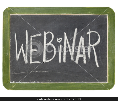 To use this stock image in your creative project, please select the size you need over to the right and click the "Add to Cart" button.
Your downloaded image will come with the Cutcaster watermark removed so don’t worry about the watermark you see on this page. webinar blackboard sign stock photo, webinar word in white chalk handwriting on a vintage slate blackboard, isolated on white by Marek Uliasz