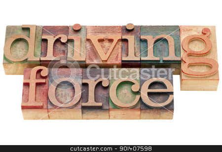 To use this stock image in your creative project, please select the size you need over to the right and click the "Add to Cart" button.
Your downloaded image will come with the Cutcaster watermark removed so don’t worry about the watermark you see on this page. driving force phrase stock photo, driving force - isolated words in vintage wood letterpress printing blocks by Marek Uliasz