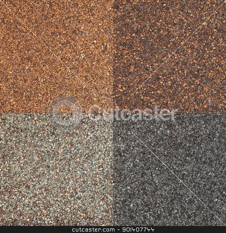 To use this stock image in your creative project, please select the size you need over to the right and click the "Add to Cart" button.
Your downloaded image will come with the Cutcaster watermark removed so don’t worry about the watermark you see on this page. roof shingle texture stock photo, four textures of high impact asphalt roof shingles in different tones of brown and gray color by Marek Uliasz