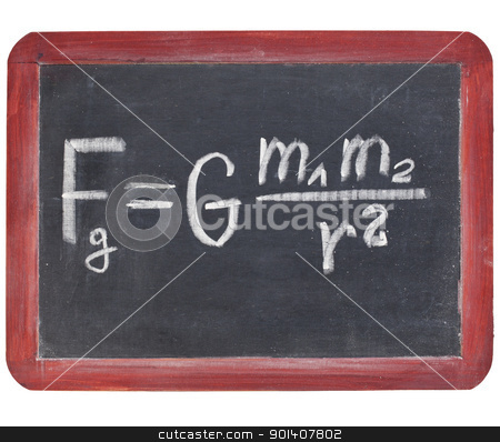 To use this stock image in your creative project, please select the size you need over to the right and click the "Add to Cart" button.
Your downloaded image will come with the Cutcaster watermark removed so don’t worry about the watermark you see on this page. Newton gravity law stock photo, physics education concept - Newton gravity law on a small slate blackboard by Marek Uliasz