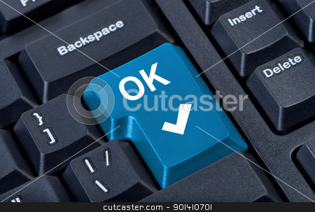 To use this stock image in your creative project, please select the size you need over to the right and click the "Add to Cart" button.
Your downloaded image will come with the Cutcaster watermark removed so don’t worry about the watermark you see on this page. Button OK computer keyboard. stock photo, Button OK computer keyboard. Internet concept. by Borys Shevchuk