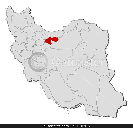 Vector map Tehran Iran