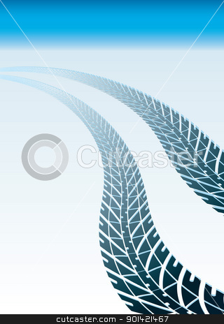 To use this stock image in your creative project, please select the size you need over to the right and click the "Add to Cart" button.
Your downloaded image will come with the Cutcaster watermark removed so don’t worry about the watermark you see on this page. Snow tire tracks stock vector clipart, Offroad snow tracks made by car tire with blue sky by Michael Travers