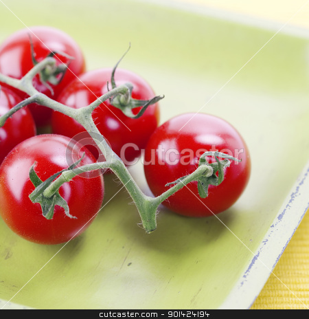 To use this stock image in your creative project, please select the size you need over to the right and click the "Add to Cart" button.
Your downloaded image will come with the Cutcaster watermark removed so don’t worry about the watermark you see on this page. cherry tomatoes stock photo, branch of organic cherry tomatoes on old green plate
by klenova