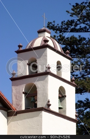 To use this stock image in your creative project, please select the size you need over to the right and click the "Add to Cart" button.
Your downloaded image will come with the Cutcaster watermark removed so don’t worry about the watermark you see on this page. Bell Tower Ventura Mission stock photo, The bell tower of the San Buenaventura Mission in Ventura Calefornia. by Henrik Lehnerer