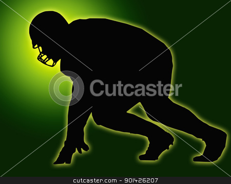 To use this stock image in your creative project, please select the size you need over to the right and click the "Add to Cart" button.
Your downloaded image will come with the Cutcaster watermark removed so don’t worry about the watermark you see on this page. Green Glow Silhouette American Football Player Scrimmage stock photo, Green Glow Silhouette American Football Player Scrimmage by Snap2Art