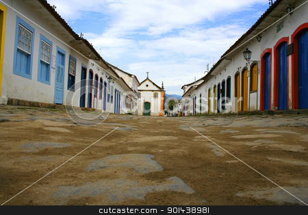 To use this stock image in your creative project, please select the size you need over to the right and click the "Add to Cart" button.
Your downloaded image will come with the Cutcaster watermark removed so don’t worry about the watermark you see on this page. Street in Parati stock photo, Empty street in the famous, unesco protected town of Parati, State of Rio de Janeiro. by Michael Osterrieder