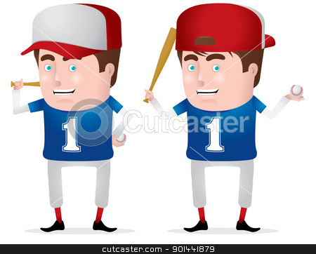 To use this stock image in your creative project, please select the size you need over to the right and click the "Add to Cart" button.
Your downloaded image will come with the Cutcaster watermark removed so don’t worry about the watermark you see on this page. Baseball Player stock vector clipart, A confident baseball/softball player. Fully editable EPS file format.
by puruan