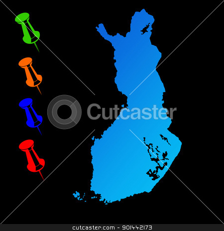 To use this stock image in your creative project, please select the size you need over to the right and click the "Add to Cart" button.
Your downloaded image will come with the Cutcaster watermark removed so don’t worry about the watermark you see on this page. Finland travel map stock photo, Finland travel map with push pins on black background. by Martin Crowdy