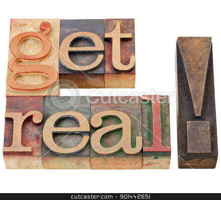 To use this stock image in your creative project, please select the size you need over to the right and click the "Add to Cart" button.
Your downloaded image will come with the Cutcaster watermark removed so don’t worry about the watermark you see on this page. get real suggestion stock photo, get real suggestion or request - isolated text in vintage wood letterpress printing blocks by Marek Uliasz