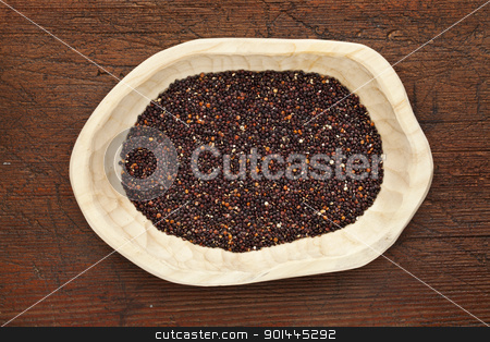 To use this stock image in your creative project, please select the size you need over to the right and click the "Add to Cart" button.
Your downloaded image will come with the Cutcaster watermark removed so don’t worry about the watermark you see on this page. red quinoa grain stock photo, red quinoa grain in a rustic wood bowl against a grunge wooden table surface by Marek Uliasz