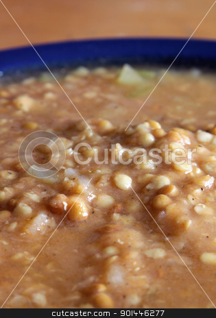 To use this stock image in your creative project, please select the size you need over to the right and click the "Add to Cart" button.
Your downloaded image will come with the Cutcaster watermark removed so don’t worry about the watermark you see on this page. Lentil Soup stock photo, A bowl of lentil soup.
by Chris Hill