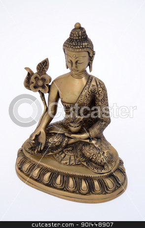 To use this stock image in your creative project, please select the size you need over to the right and click the "Add to Cart" button.
Your downloaded image will come with the Cutcaster watermark removed so don’t worry about the watermark you see on this page. Statue of Buddha stock photo, Brass statue of Buddha isolated on white background by Stefano Cavoretto