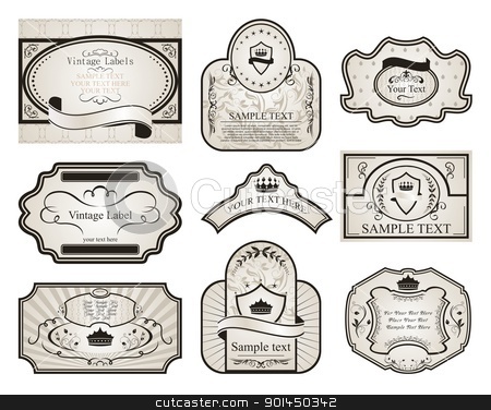 To use this stock image in your creative project, please select the size you need over to the right and click the "Add to Cart" button.
Your downloaded image will come with the Cutcaster watermark removed so don’t worry about the watermark you see on this page. set retro variation vintage labels (2) stock vector clipart, Illustration set retro variation vintage labels (2) - vector by -=Mad Dog=-