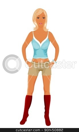To use this stock image in your creative project, please select the size you need over to the right and click the "Add to Cart" button.
Your downloaded image will come with the Cutcaster watermark removed so don’t worry about the watermark you see on this page. fashion glamor girl isolated stock vector clipart, Illustration fashion glamor girl isolated - vector by -=Mad Dog=-