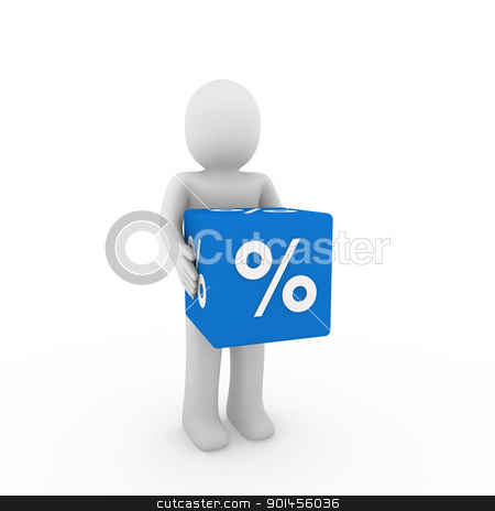 To use this stock image in your creative project, please select the size you need over to the right and click the "Add to Cart" button.
Your downloaded image will come with the Cutcaster watermark removed so don’t worry about the watermark you see on this page. 3d human sale cube stock photo, 3d human blue sale cube success percent business by d3images