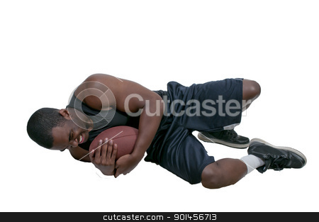 To use this stock image in your creative project, please select the size you need over to the right and click the "Add to Cart" button.
Your downloaded image will come with the Cutcaster watermark removed so don’t worry about the watermark you see on this page. Black Man Playing Football stock photo, Black African American man playing a game of football by Robert Byron