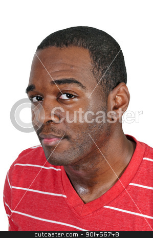 To use this stock image in your creative project, please select the size you need over to the right and click the "Add to Cart" button.
Your downloaded image will come with the Cutcaster watermark removed so don’t worry about the watermark you see on this page. Black Man stock photo, An attractive handsome African American black man by Robert Byron