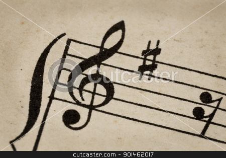 To use this stock image in your creative project, please select the size you need over to the right and click the "Add to Cart" button.
Your downloaded image will come with the Cutcaster watermark removed so don’t worry about the watermark you see on this page. treble clef - music concept stock photo, treble clef - macro of sheet music on vintage paper by Marek Uliasz