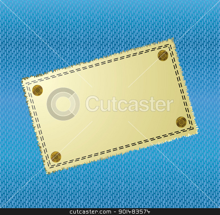 To use this stock image in your creative project, please select the size you need over to the right and click the "Add to Cart" button.
Your downloaded image will come with the Cutcaster watermark removed so don’t worry about the watermark you see on this page. Cloth label Background stock vector clipart, Blue jean material background with yellow canvas label by Michael Travers