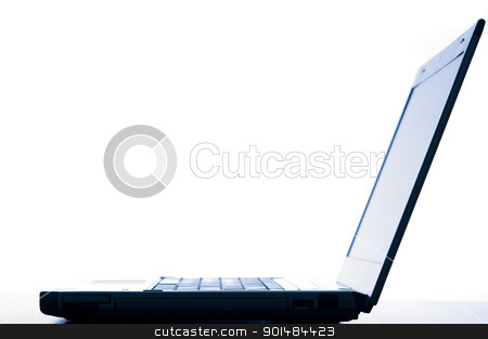 To use this stock image in your creative project, please select the size you need over to the right and click the "Add to Cart" button.
Your downloaded image will come with the Cutcaster watermark removed so don’t worry about the watermark you see on this page. Profile Of Laptop Computer stock photo, Profile Of Laptop Computer sideways with screen open, studio on white by Stephen Gibson