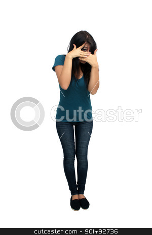 To use this stock image in your creative project, please select the size you need over to the right and click the "Add to Cart" button.
Your downloaded image will come with the Cutcaster watermark removed so don’t worry about the watermark you see on this page. Beautiful Casual Brunette (10) stock photo, A lovely young, playful, brunette wearing casual wardrobe, full-length, isolated on a white background with generous copyspace. by Carl Stewart