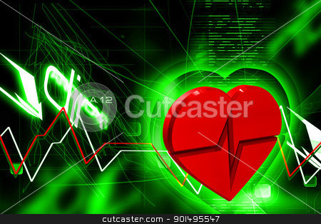 To use this stock image in your creative project, please select the size you need over to the right and click the "Add to Cart" button.
Your downloaded image will come with the Cutcaster watermark removed so don’t worry about the watermark you see on this page. Digital illustration of heart ECG in color background stock photo, Digital illustration of heart ECG in color background by dileep