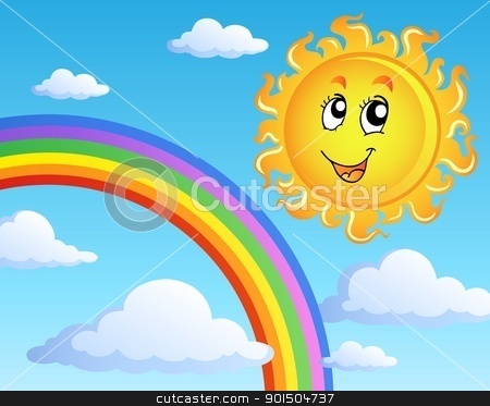 To use this stock image in your creative project, please select the size you need over to the right and click the "Add to Cart" button.
Your downloaded image will come with the Cutcaster watermark removed so don’t worry about the watermark you see on this page. Sun with clouds theme 2 stock vector clipart, Sun with clouds theme 2 - vector illustration. by Klara Viskova