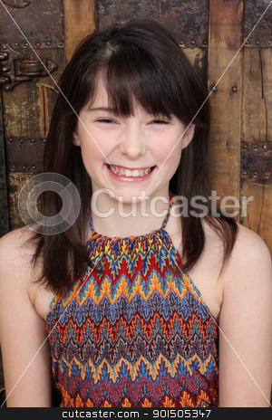 To use this stock image in your creative project, please select the size you need over to the right and click the "Add to Cart" button.
Your downloaded image will come with the Cutcaster watermark removed so don’t worry about the watermark you see on this page. Teen stock photo, Beautiful brunette teen against a wooden background by Vanessa Van Rensburg