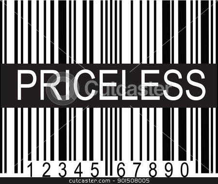 To use this stock image in your creative project, please select the size you need over to the right and click the "Add to Cart" button.
Your downloaded image will come with the Cutcaster watermark removed so don’t worry about the watermark you see on this page. upc Code Priceless stock vector clipart, A typical black and white upc code, with a broad band of black displaying the word,
