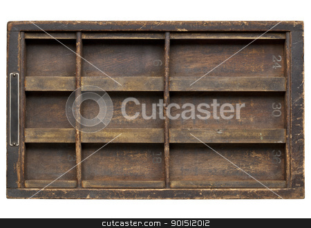 To use this stock image in your creative project, please select the size you need over to the right and click the "Add to Cart" button.
Your downloaded image will come with the Cutcaster watermark removed so don’t worry about the watermark you see on this page. vintage grunge wood printer drawer stock photo, vintage wood printer (typesetter) drawer with dividers, isolated on white by Marek Uliasz