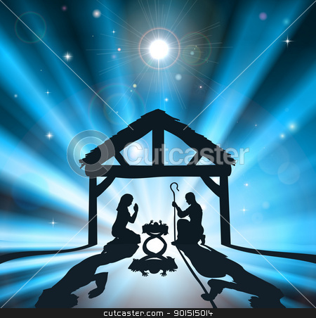 To use this stock image in your creative project, please select the size you need over to the right and click the "Add to Cart" button.
Your downloaded image will come with the Cutcaster watermark removed so don’t worry about the watermark you see on this page. The Christmas Nativity stock vector clipart, Christian Christmas nativity scene of baby Jesus in the manger with the virgin Mary and Joseph by Christos Georghiou